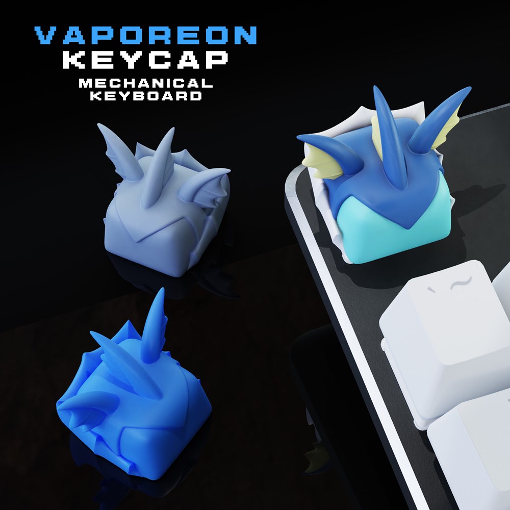 【宠物小精灵】水精灵键盘帽-3D合纵社-3D打印模型STL格式3mf格式免费下载！