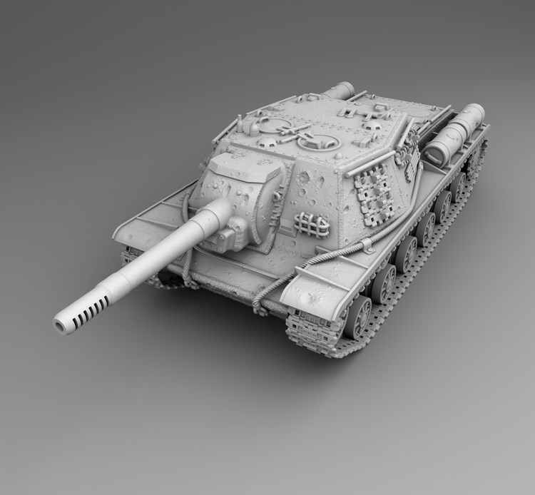 SU-152坦克-3D合纵社-3D打印模型STL格式3mf格式免费下载！