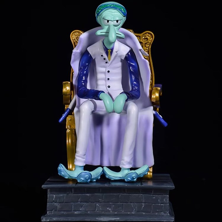 【海绵宝宝】章鱼哥大将版-3D合纵社-3D打印模型STL格式3mf格式免费下载！