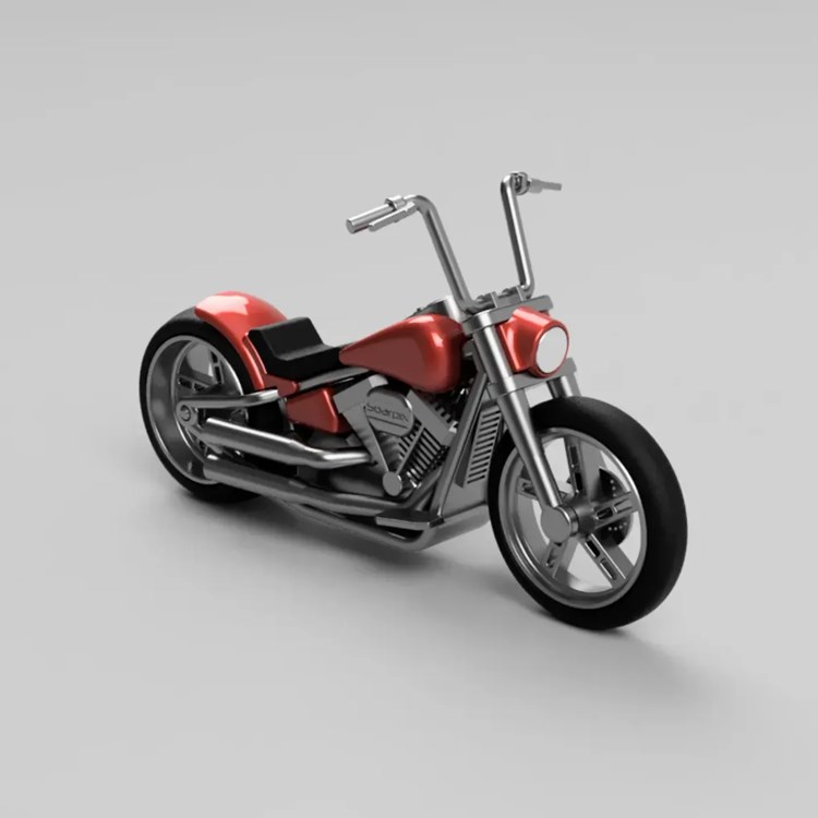 哈雷摩托车-3D合纵社-3D打印模型STL格式3mf格式免费下载！