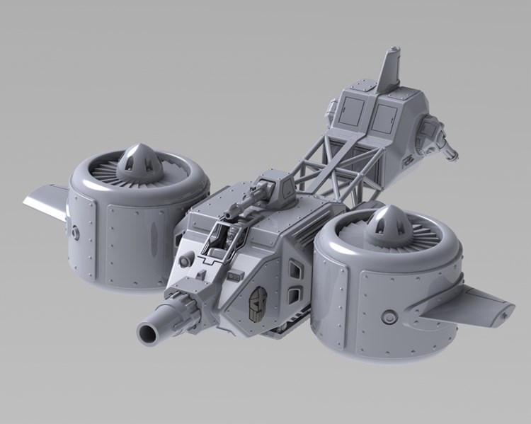 战斗飞船-3D合纵社-3D打印模型STL格式3mf格式免费下载！