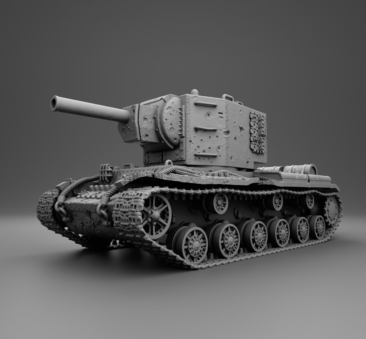 图片[2]-KV-2坦克-3D合纵社-3D打印模型STL格式3mf格式免费下载！