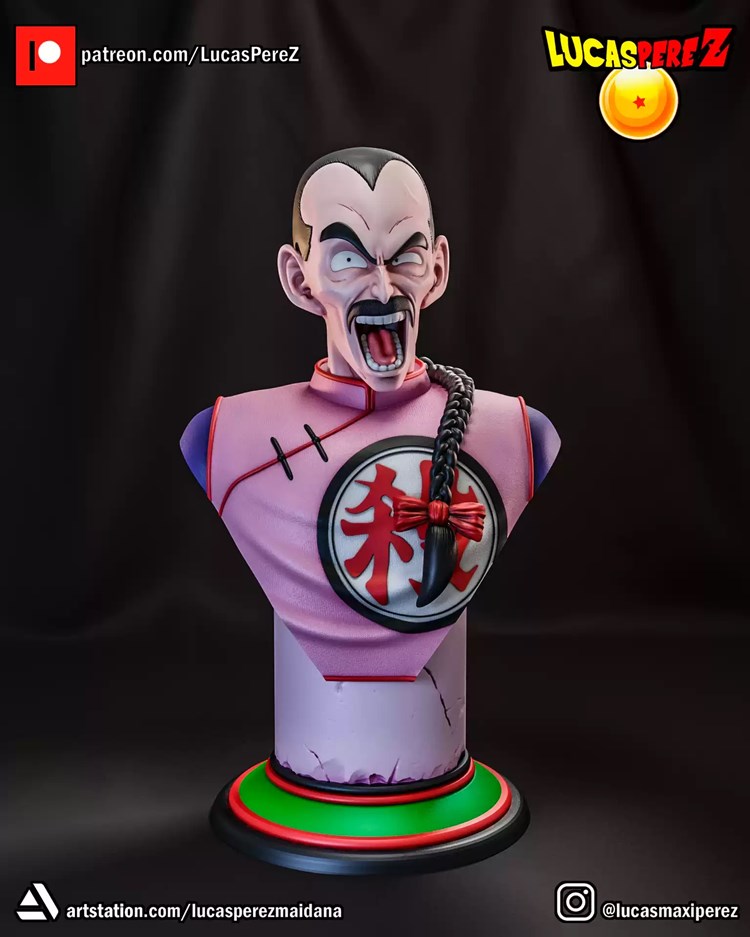 【龙珠】桃白白胸像-3D合纵社-3D打印模型STL格式3mf格式免费下载！