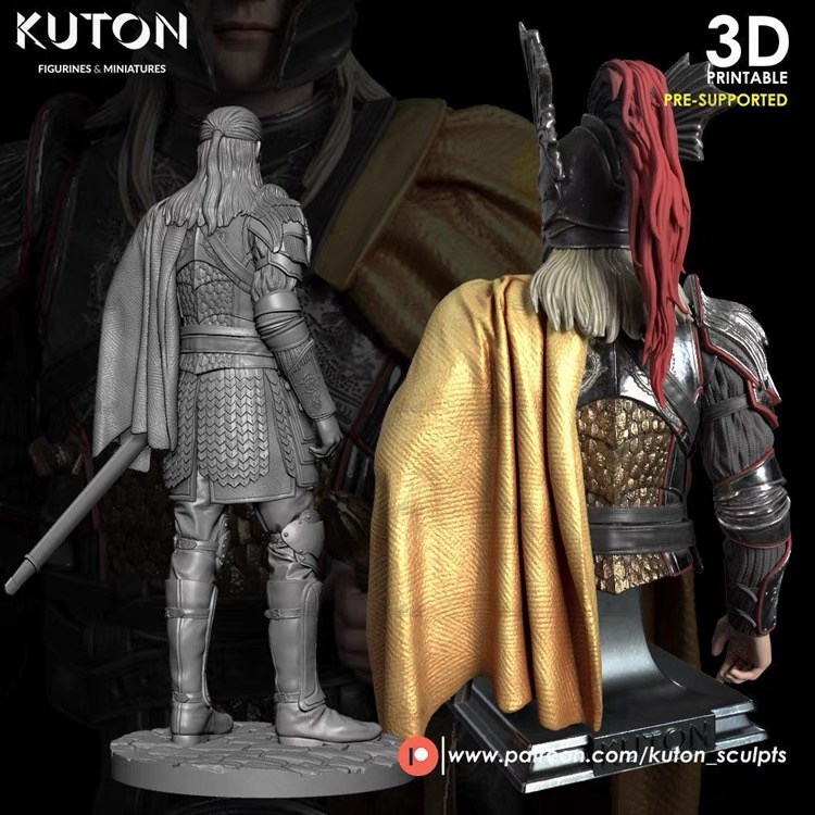 图片[3]-【权力的游戏】戴蒙坦格利安-3D合纵社-3D打印模型STL格式3mf格式免费下载！