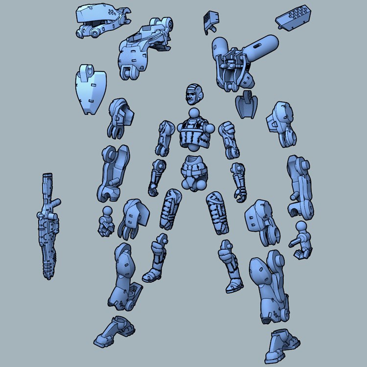 图片[2]-太空装甲-3D合纵社-3D打印模型STL格式3mf格式免费下载！