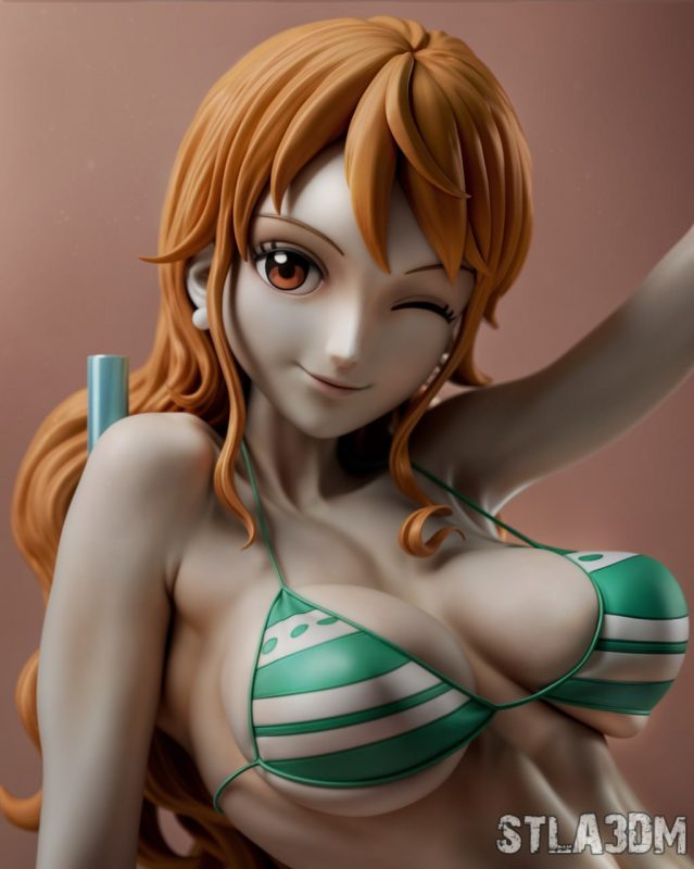 【海贼王】娜美-3D合纵社-3D打印模型STL格式3mf格式免费下载！