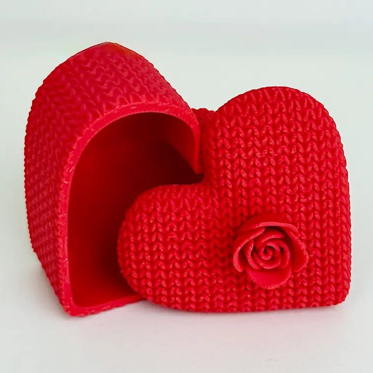 心型玫瑰爱心盒-3D合纵社-3D打印模型STL格式3mf格式免费下载！