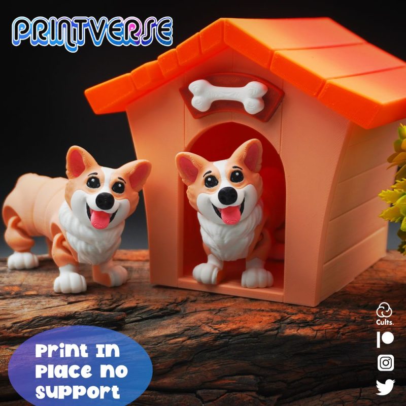 柯基-3D合纵社-3D打印模型STL格式3mf格式免费下载！