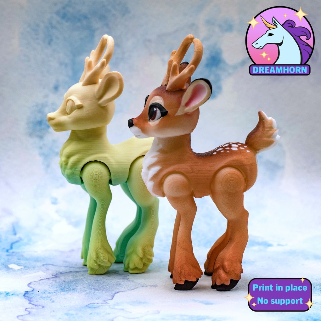 图片[3]-梅花鹿-3D合纵社-3D打印模型STL格式3mf格式免费下载！