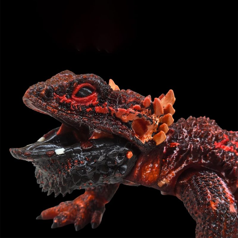 鬃狮蜥-3D合纵社-3D打印模型STL格式3mf格式免费下载！