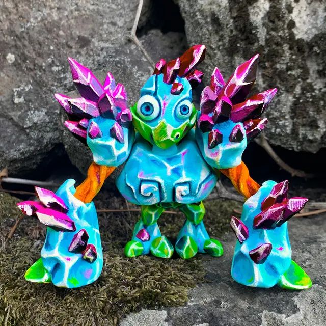 水晶魔像-3D合纵社-3D打印模型STL格式3mf格式免费下载！