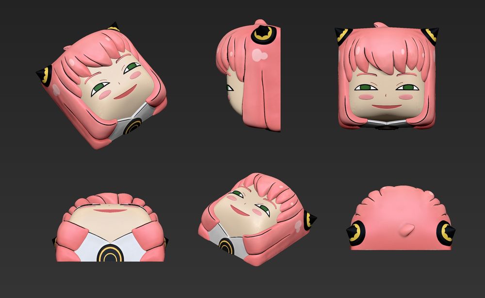 图片[4]-间谍过家家键盘帽-3D合纵社-3D打印模型STL格式3mf格式免费下载！