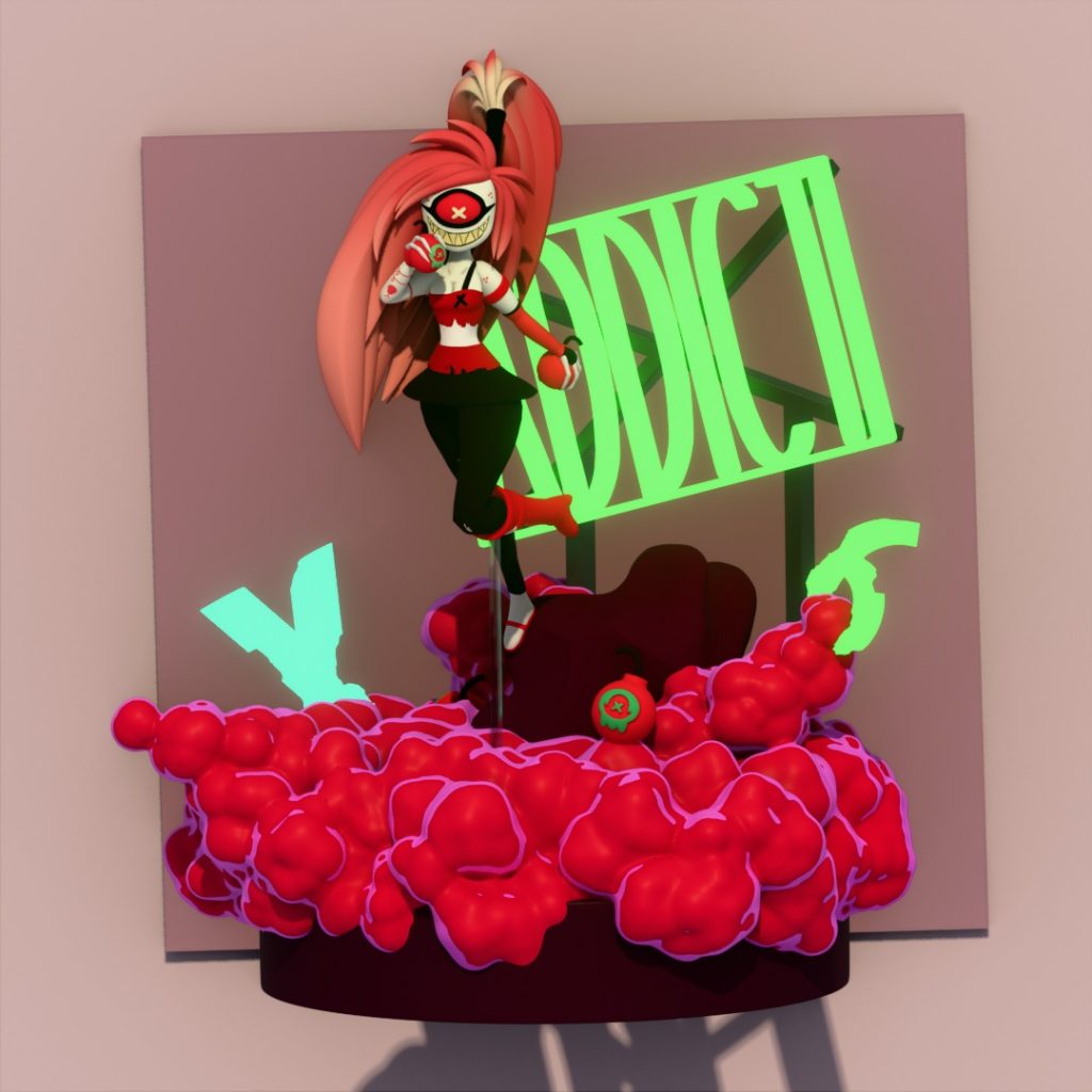 【地狱客栈】Cherri Bomb-3D合纵社-3D打印模型STL格式3mf格式免费下载！