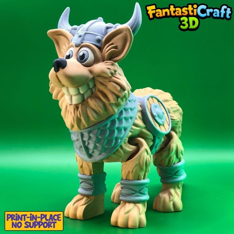 维京狗（多色）-3D合纵社-3D打印模型STL格式3mf格式免费下载！