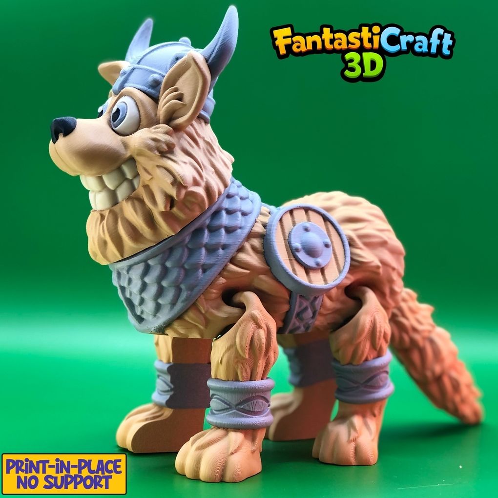 图片[3]-维京狗（多色）-3D合纵社-3D打印模型STL格式3mf格式免费下载！