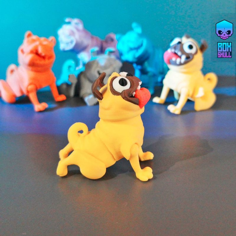 哈巴狗-3D合纵社-3D打印模型STL格式3mf格式免费下载!