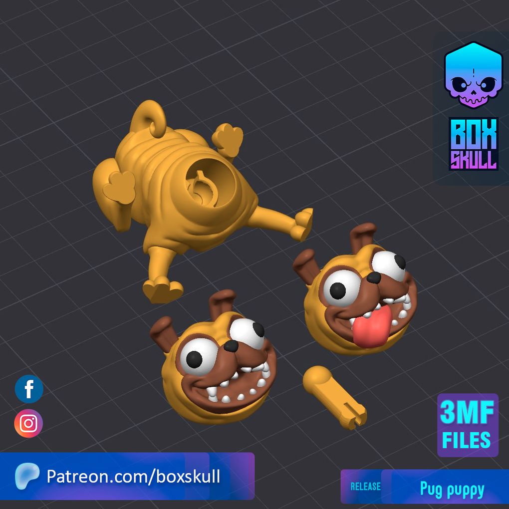 图片[2]-哈巴狗-3D合纵社-3D打印模型STL格式3mf格式免费下载！