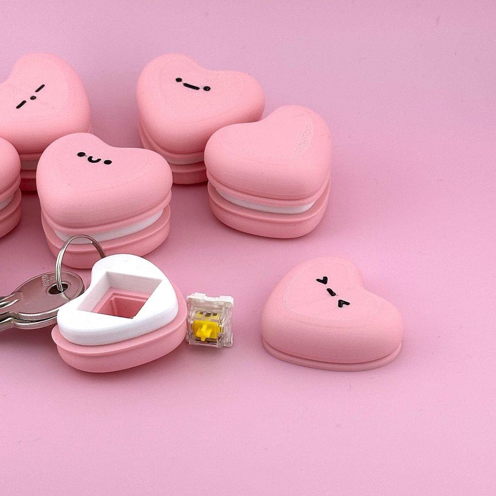 图片[2]-爱心 点击解压钥匙链-3D合纵社-3D打印模型STL格式3mf格式免费下载！