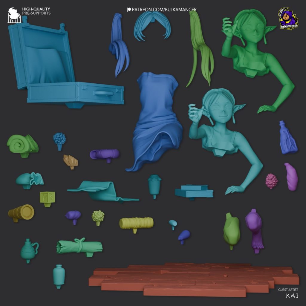 图片[2]-【葬送的芙莉莲】芙莉莲-3D合纵社-3D打印模型STL格式3mf格式免费下载！