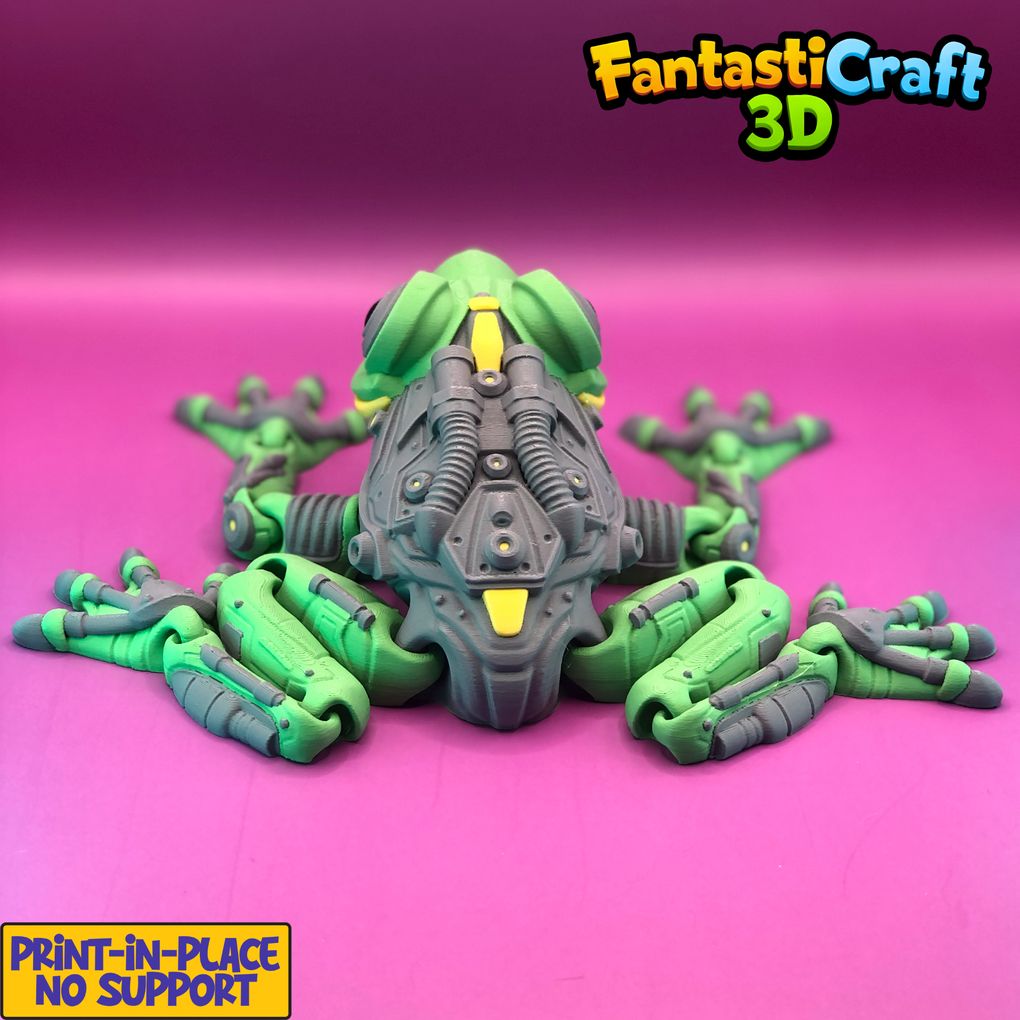 图片[3]-机械蛙（多色）-3D合纵社-3D打印模型STL格式3mf格式免费下载！