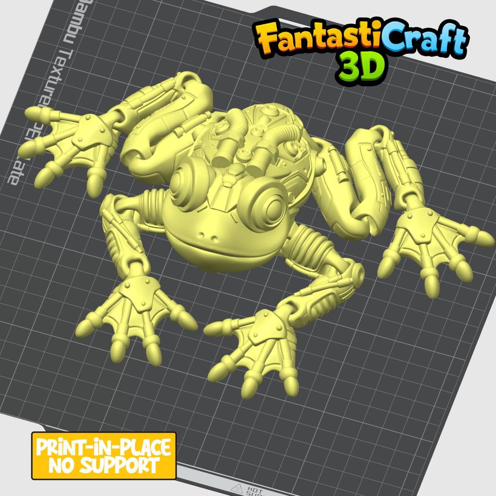 图片[2]-机械蛙（多色）-3D合纵社-3D打印模型STL格式3mf格式免费下载！