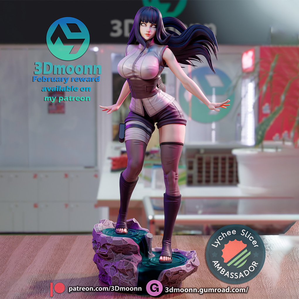 图片[2]-【火影忍者】雏田-3D合纵社-3D打印模型STL格式3mf格式免费下载！