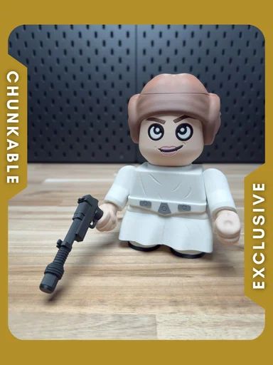 【积木玩具】星球大战-莱雅Chunky Leia Kit No Support No AMS No Glue-3D合纵社-3D打印模型STL格式3mf格式免费下载！