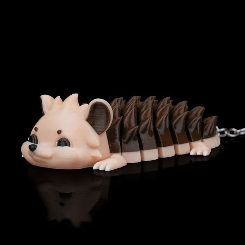 刺猬钥匙链-3D合纵社-3D打印模型STL格式3mf格式免费下载!