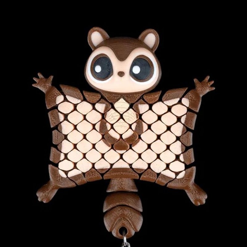 飞鼠钥匙链-3D合纵社-3D打印模型STL格式3mf格式免费下载!