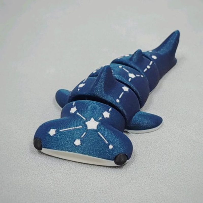 星座锤头鲨Galaxy Hammerhead - Keyquake-3D合纵社-3D打印模型STL格式3mf格式免费下载！