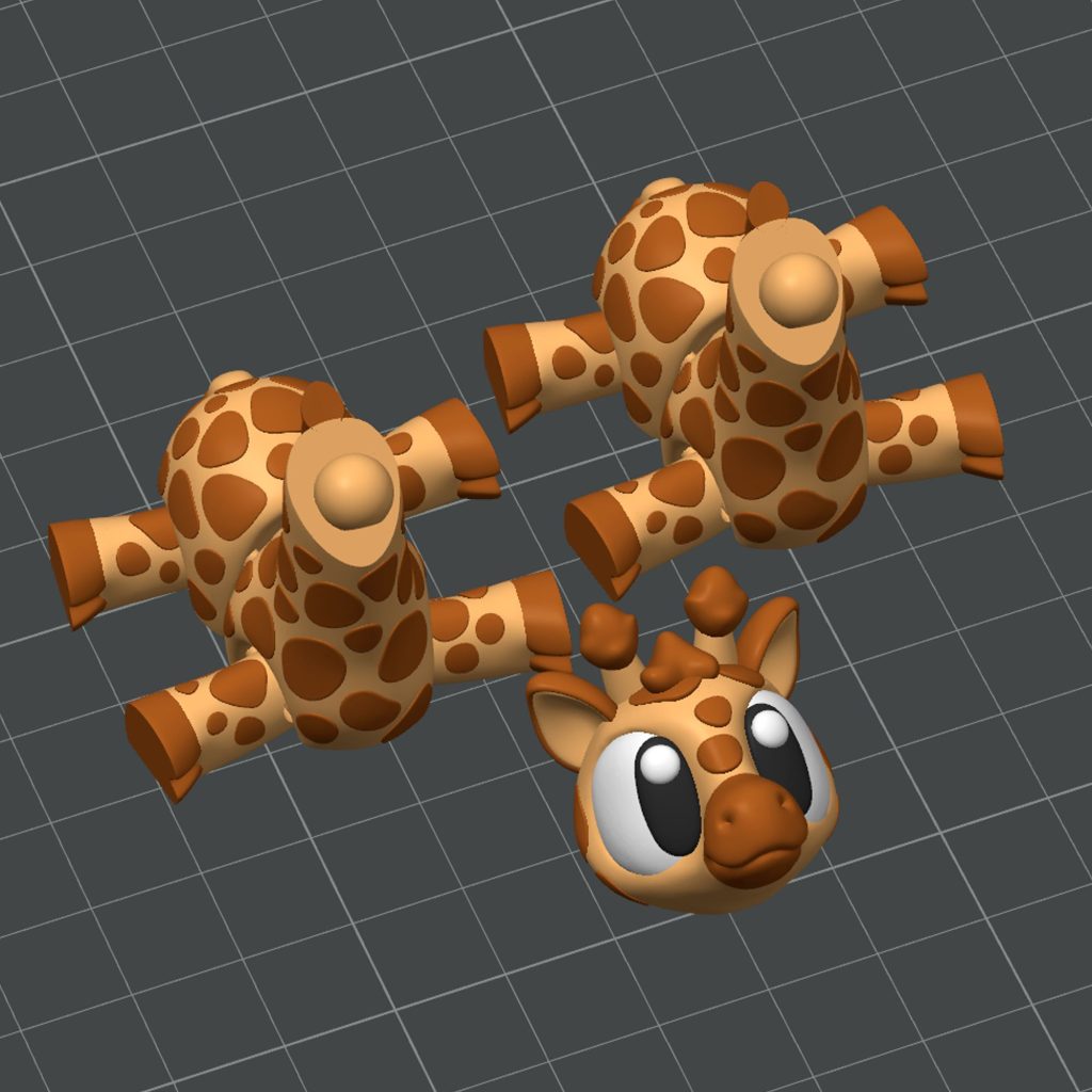 图片[2]-可爱的长颈鹿-3D合纵社-3D打印模型STL格式3mf格式免费下载！