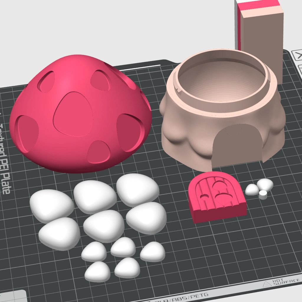 图片[2]-蘑菇龙Mushroom_MiniDragon-3D合纵社-3D打印模型STL格式3mf格式免费下载！