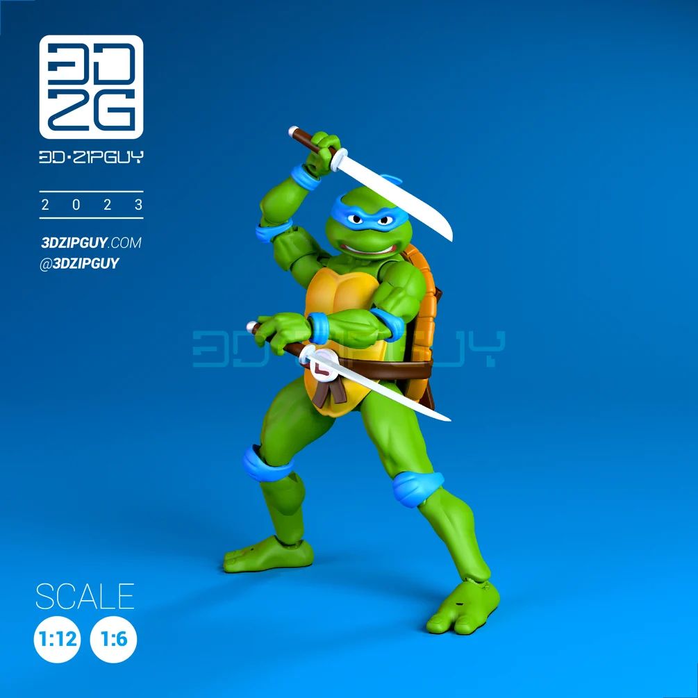 图片[4]-忍者神龟TMNT – Zipguy-3D合纵社-3D打印模型STL格式3mf格式免费下载！