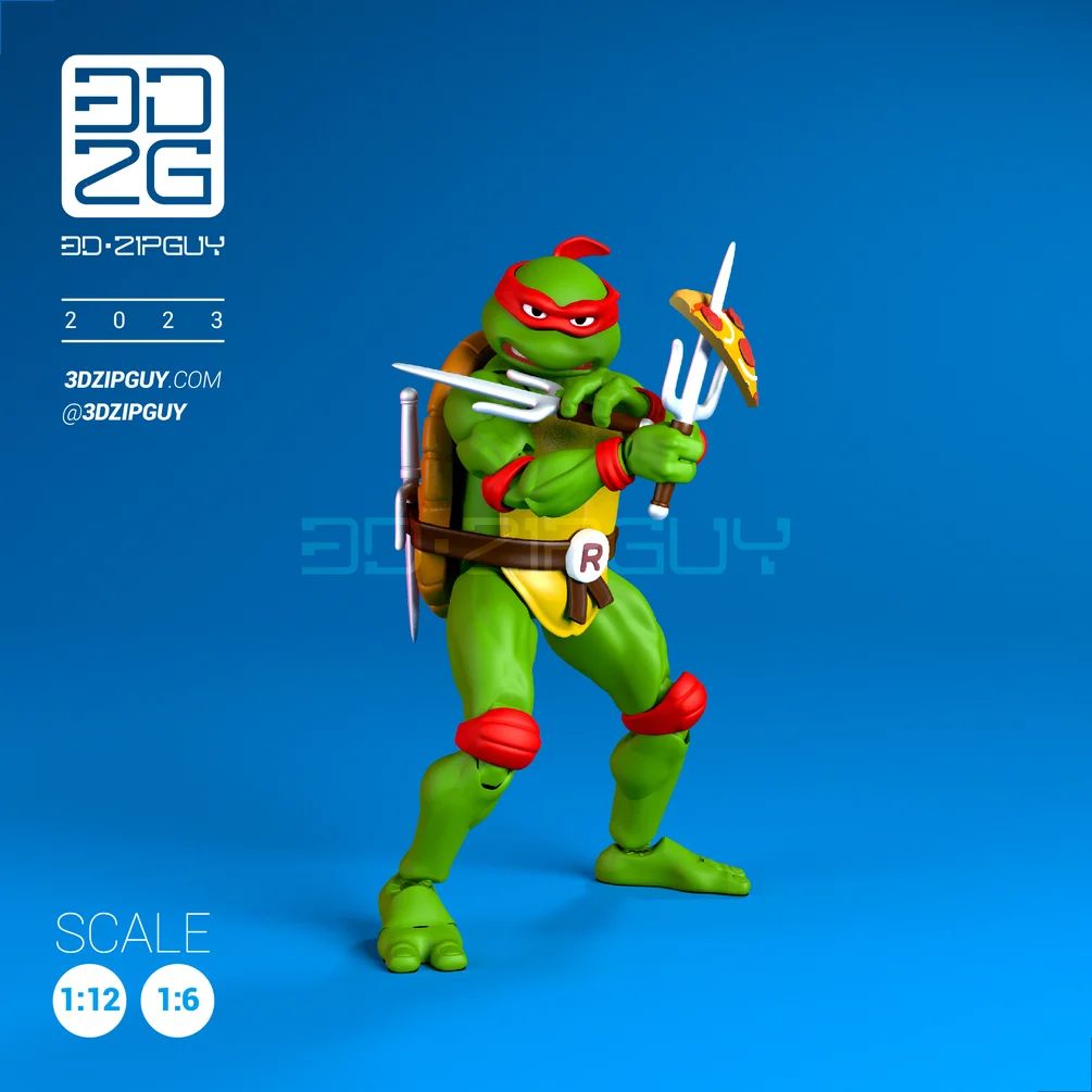 图片[3]-忍者神龟TMNT – Zipguy-3D合纵社-3D打印模型STL格式3mf格式免费下载！