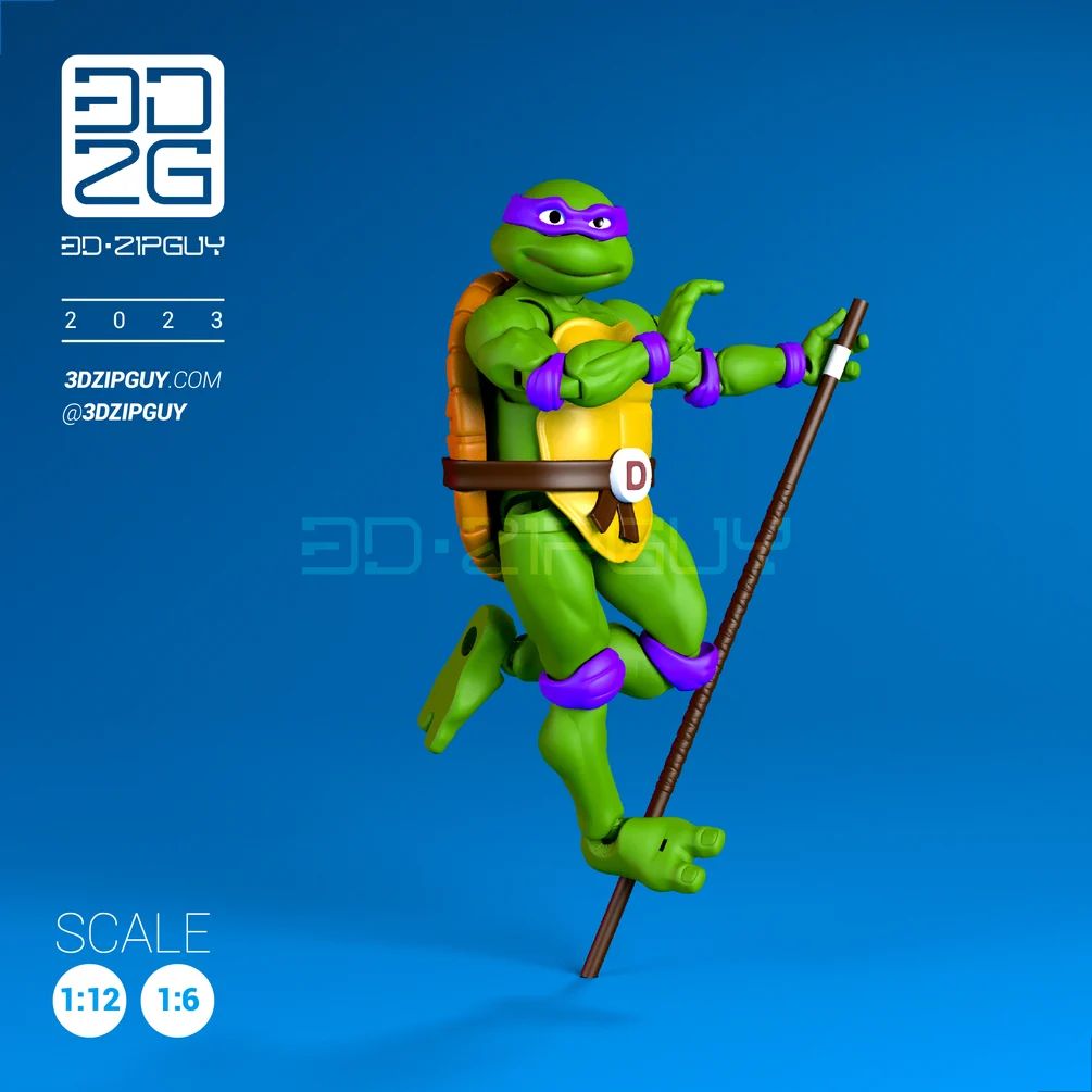 图片[2]-忍者神龟TMNT – Zipguy-3D合纵社-3D打印模型STL格式3mf格式免费下载！