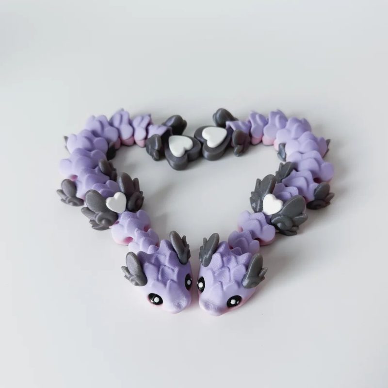 爱心龙Cupid Snake Short (by Layers in Green)-3D合纵社-3D打印模型STL格式3mf格式免费下载！