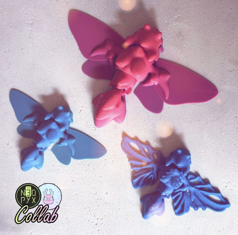 蛾龙-3D合纵社-3D打印模型STL格式3mf格式免费下载！