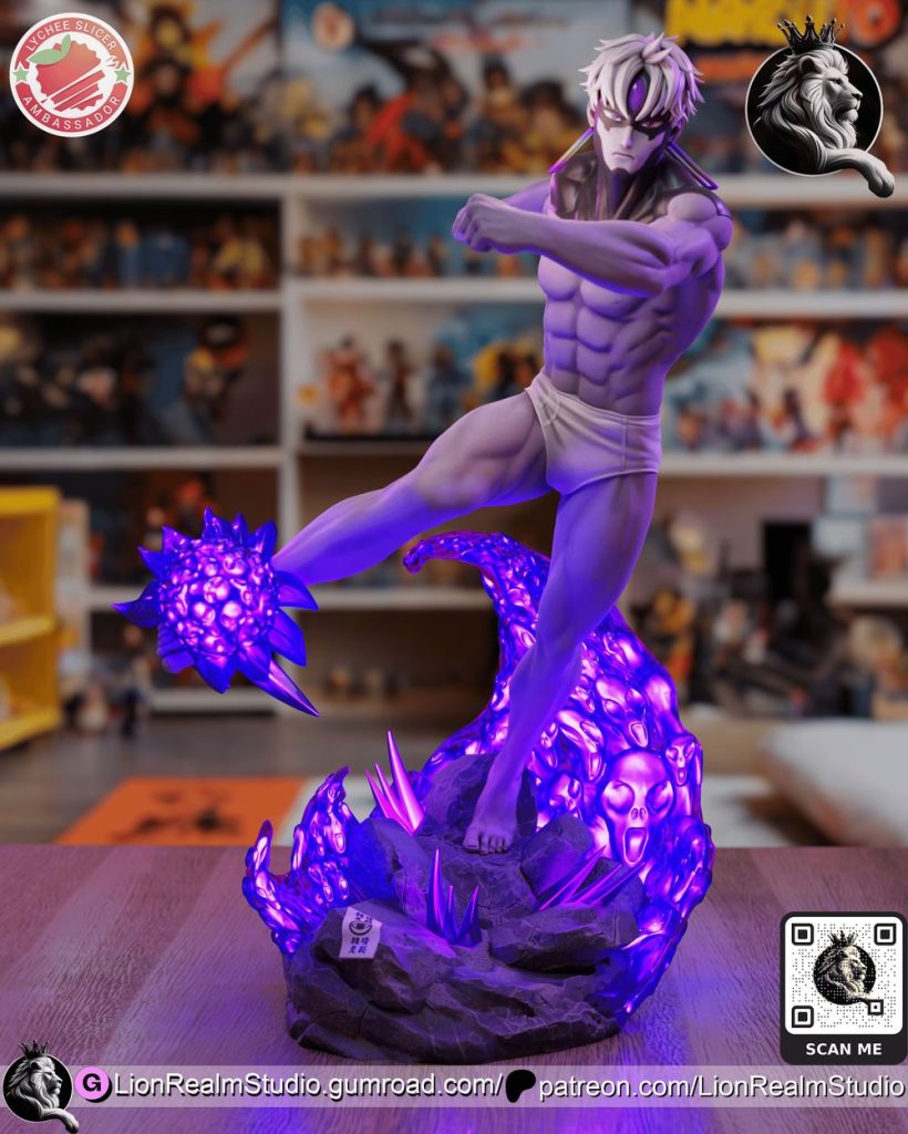 邪世-吉吉LionRealm Studio – Dandadan – Jin Enjoji (Evill Eye)-3D合纵社-3D打印模型STL格式3mf格式免费下载！