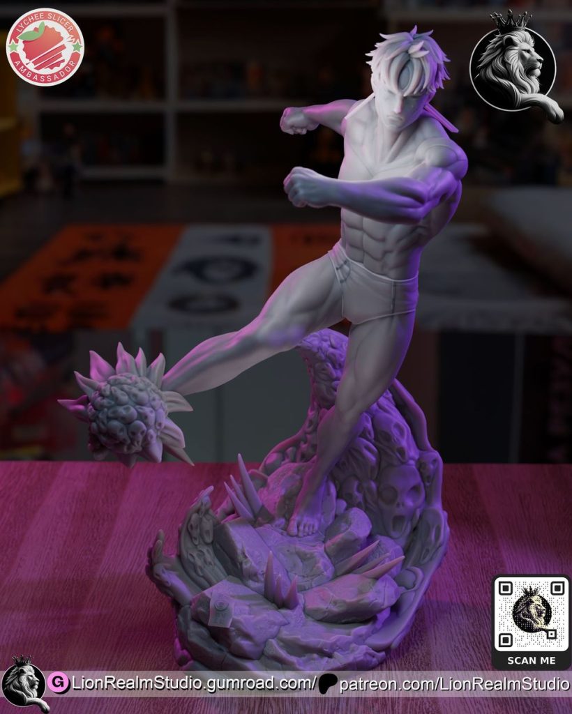 图片[2]-邪世-吉吉LionRealm Studio – Dandadan – Jin Enjoji (Evill Eye)-3D合纵社-3D打印模型STL格式3mf格式免费下载！