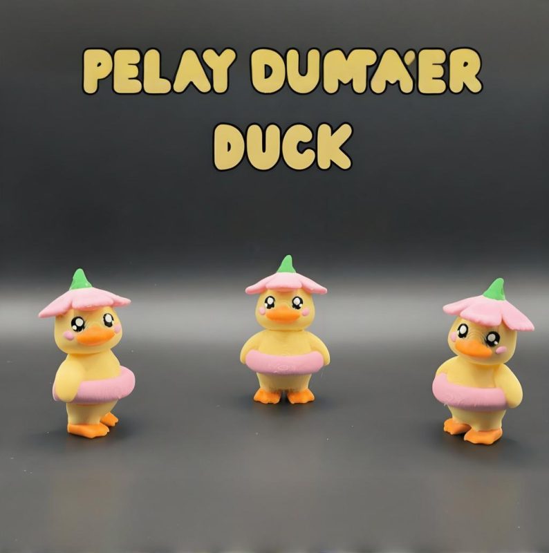 夏季小黄鸭-3D合纵社-3D打印模型STL格式3mf格式免费下载！