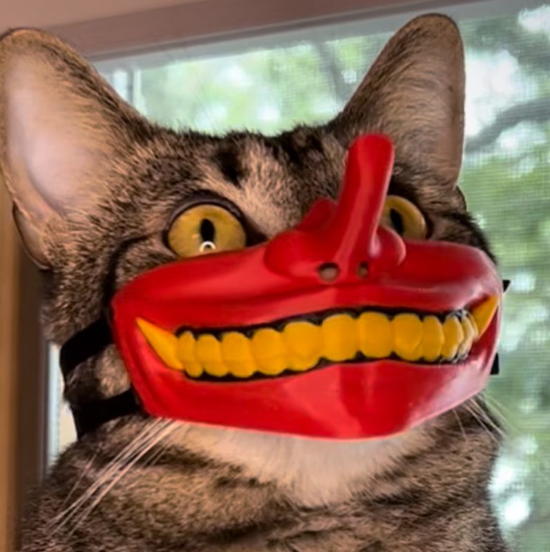 幽灵猫面具-3D合纵社-3D打印模型STL格式3mf格式免费下载！