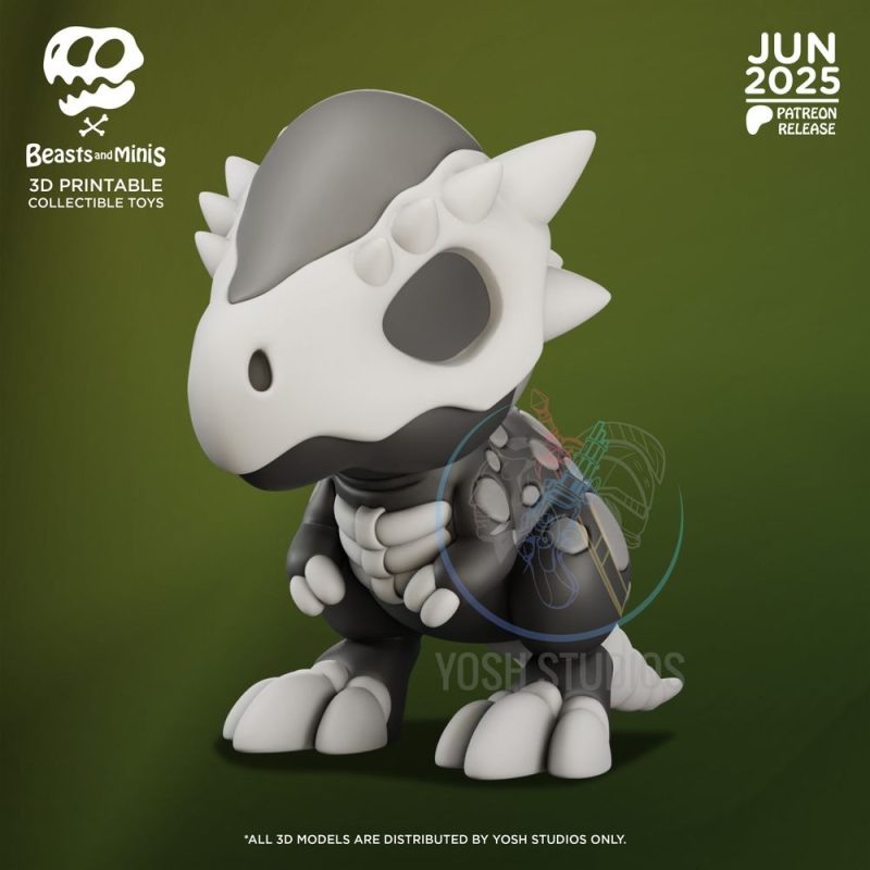 【数码宝贝】肿头龙-3D合纵社-3D打印模型STL格式3mf格式免费下载！