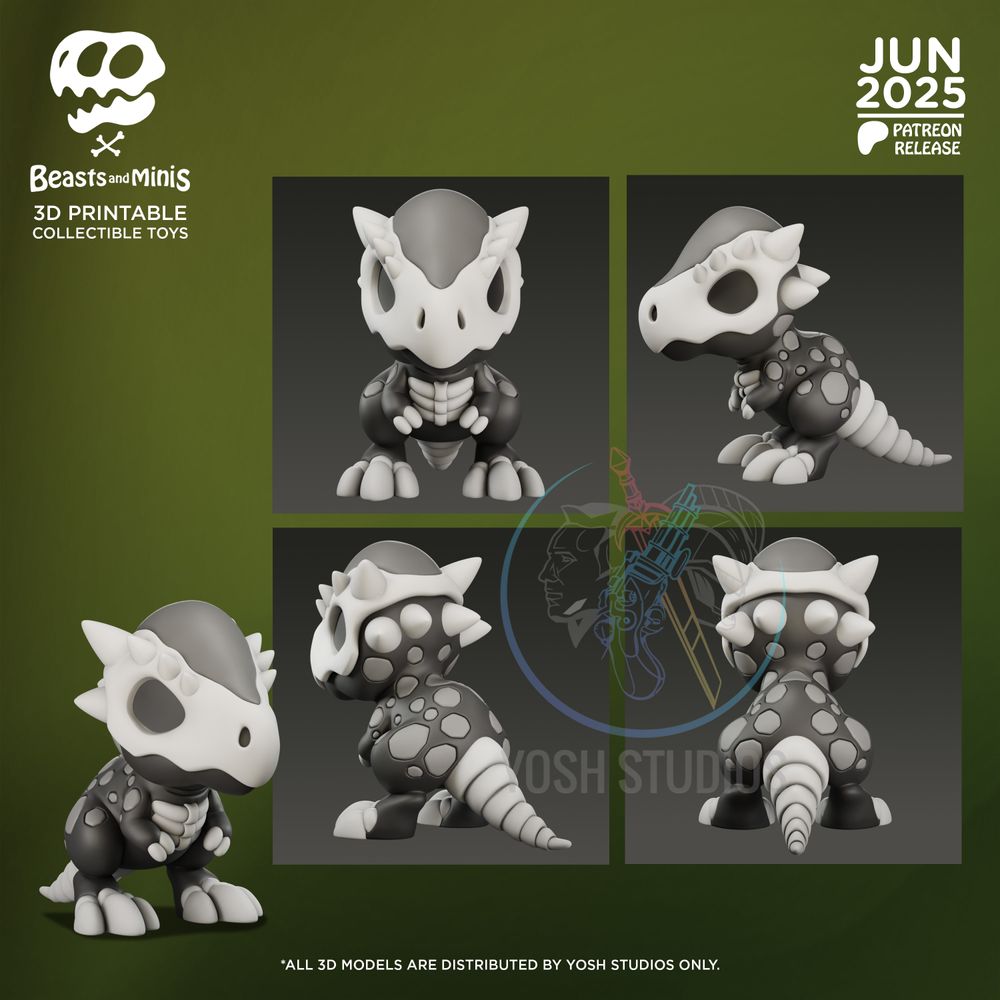 图片[2]-【数码宝贝】肿头龙-3D合纵社-3D打印模型STL格式3mf格式免费下载！