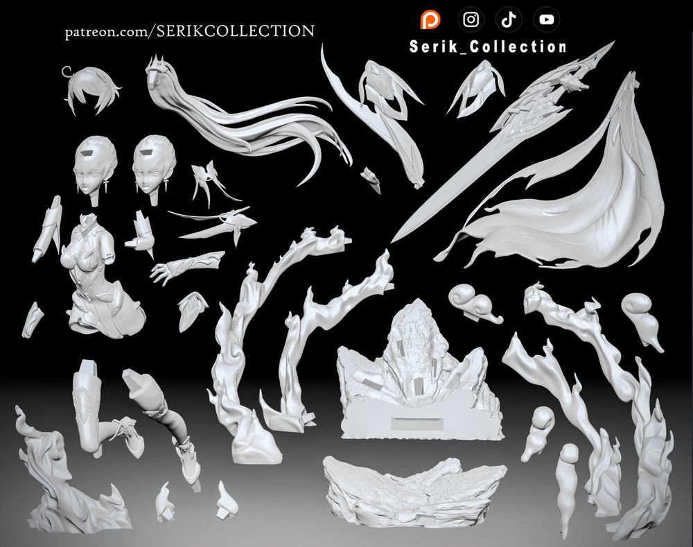 图片[2]-【火焰之律者】塞里克-3D合纵社-3D打印模型STL格式3mf格式免费下载！