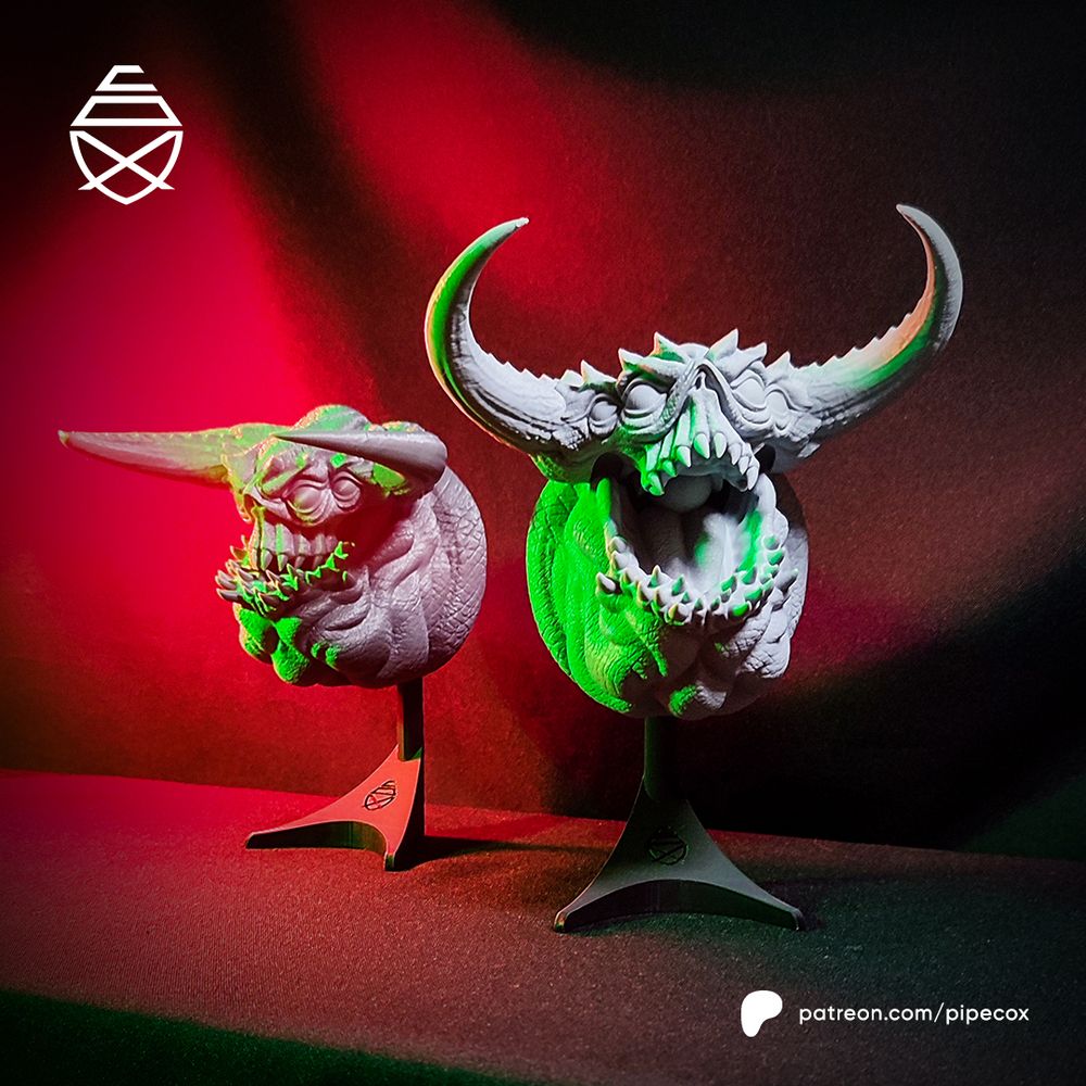 牛鬼头像-3D合纵社-3D打印模型STL格式3mf格式免费下载！