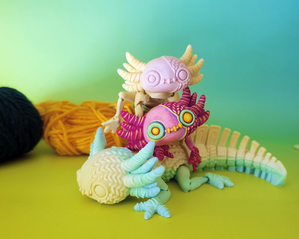 图片[2]-【恐怖系列】65 针织恐怖蝾螈-3D合纵社-3D打印模型STL格式3mf格式免费下载！