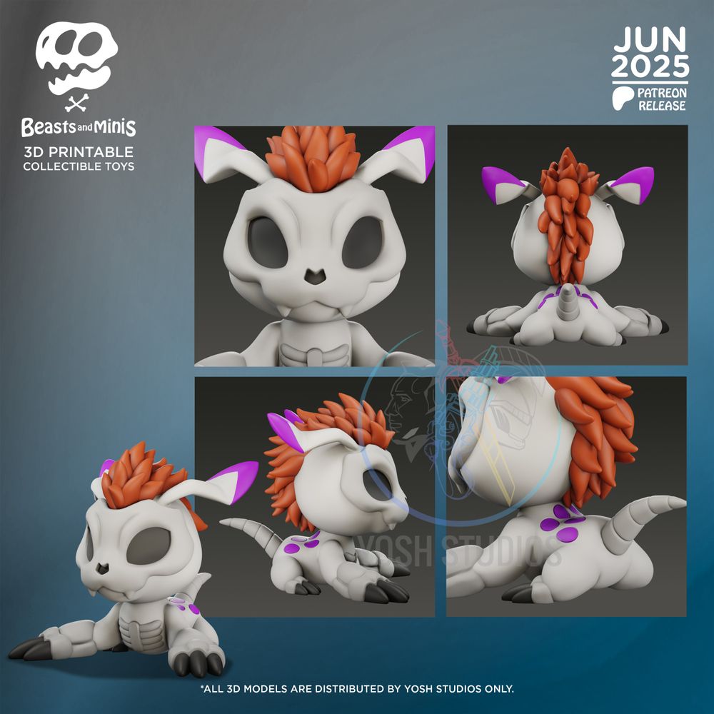 图片[2]-【数码宝贝】哥玛兽-3D合纵社-3D打印模型STL格式3mf格式免费下载！