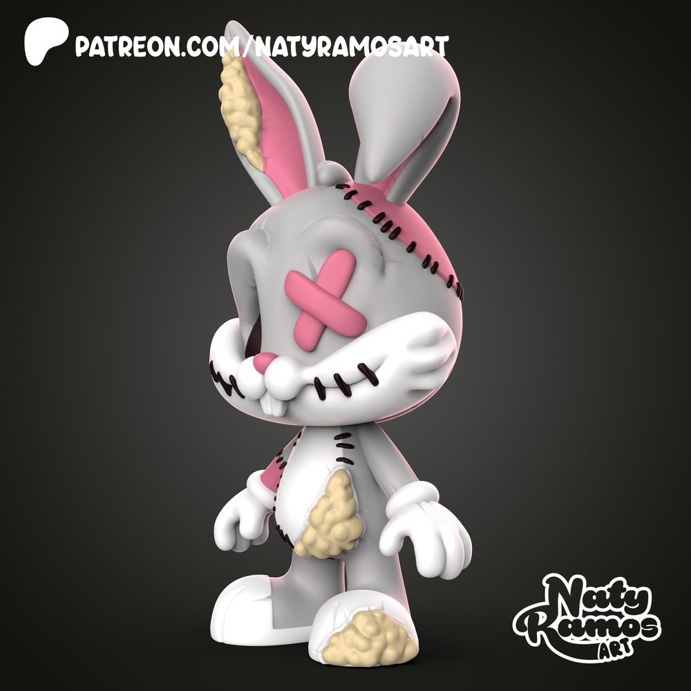 图片[4]-丧尸兔-3D合纵社-3D打印模型STL格式3mf格式免费下载！