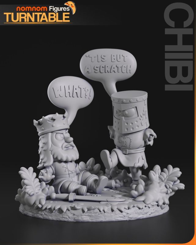 Q版黑骑士-3D合纵社-3D打印模型STL格式3mf格式免费下载！