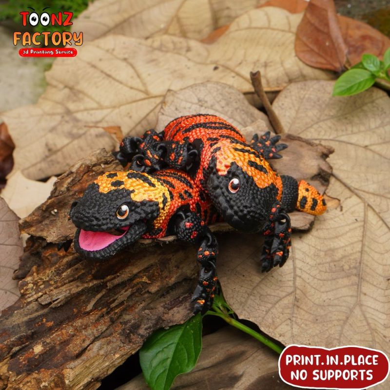 吉拉毒蜥-3D合纵社-3D打印模型STL格式3mf格式免费下载！